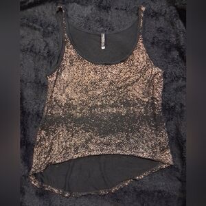 Bershka Black and Gold Camisole